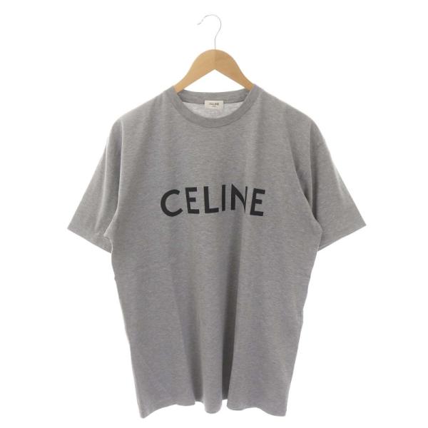 セリーヌ CELINE by Hedi Slimane ルーズフィット ロゴ プリント Tシャツ カ...