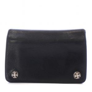 CHROME HEARTSジッププロクロスボールボタンレザーウォレット