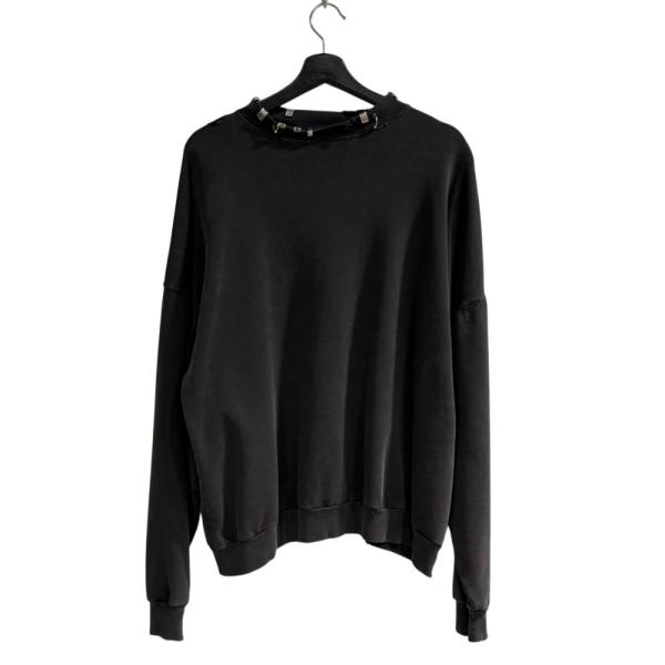 バレンシアガ BALENCIAGA 23AW UNISEX ピアス スウェット トレーナー ダメージ...
