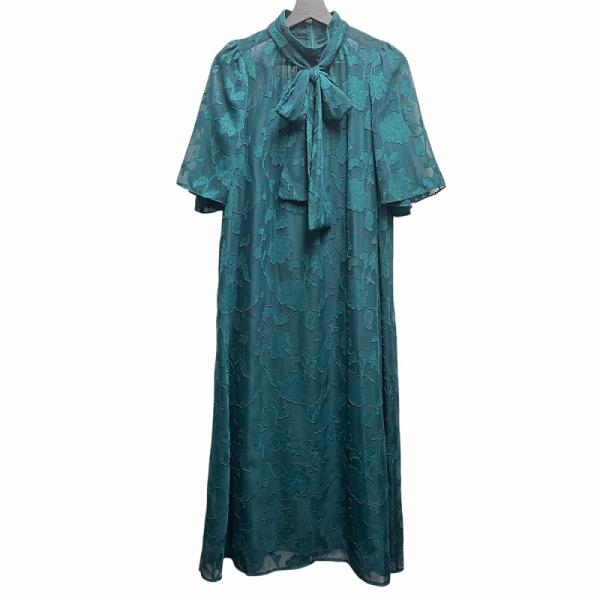 kana 2WAY リボン ジャガード パーティー ドレス F グリーン 101-915-0003 ...