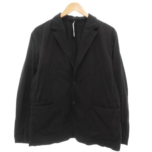 ソリード SOLIDO ナイロンコットンワッシャージャケット テーラード 2B 2 黒 ブラック M...