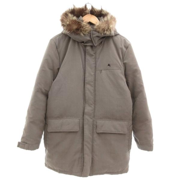 バーバリーブラックレーベル BURBERRY BLACK LABEL ダウンジャケット フォックスフ...