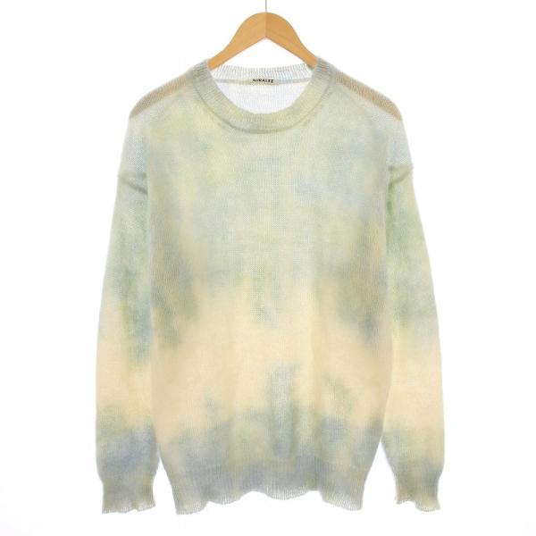 オーラリー AURALEE SUPER KID MOHAIR TIE DYE KNIT PO スーパ...