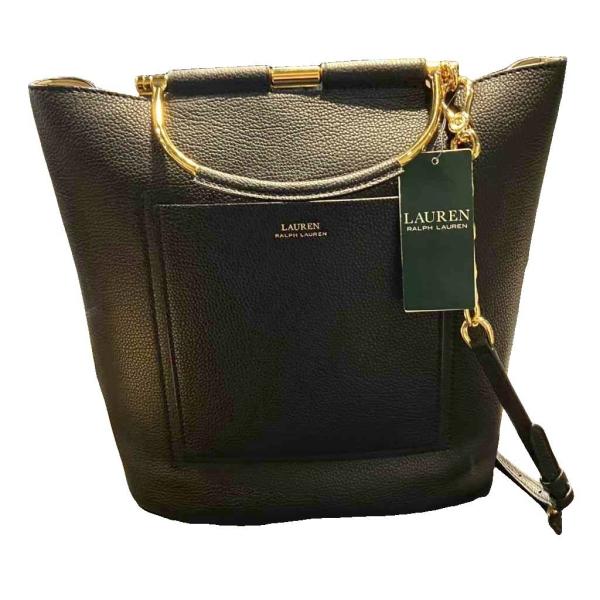未使用品 ラルフローレン RALPH LAUREN タグ付き Pebbled Leather Ley...