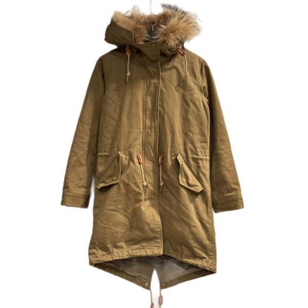 フレッドペリー FRED PERRY モッズコート ファー ライナー付き カーキ 10 約M ■WG...