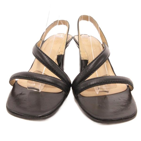 ローレンラルフローレン LAUREN RALPH LAUREN ストラップサンダル ヒール レザー ...