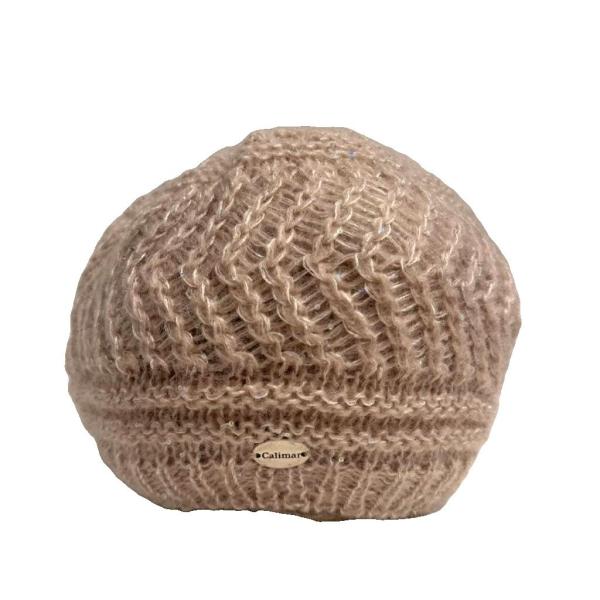 カリマール Calimar 帽子 ニット スパンコール アイボリー ■WGA レディース