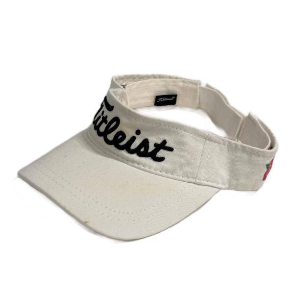 タイトリスト TITLEIST サンバイザー 帽子 白 ホワイト ■GY99 レディース