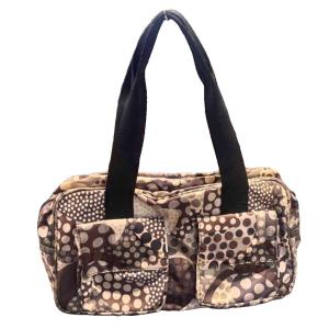 レスポートサック LesportSAC ハンドバッグ 総柄 ベージュ 白 ホワイト ■GY99 レディース