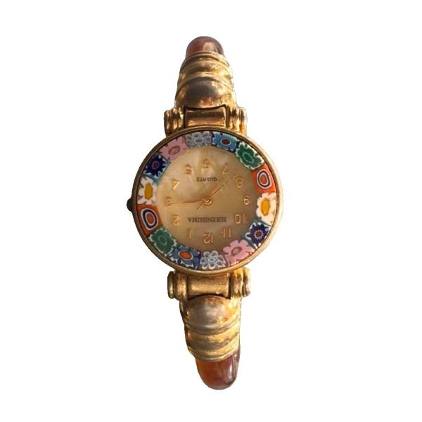 セレニッシマ SERENISSIMA 腕時計 ベネチアンガラス バングルウォッチ クォーツ ジャンク...