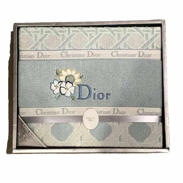 未使用品 クリスチャンディオール Christian Dior タグ付き タオルブランケット バスタ...