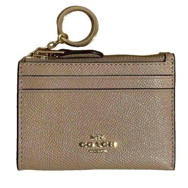 コーチ COACH 美品 カードケース IDケース 小銭入れ ジップ ベージュ ■GY99 レディー...