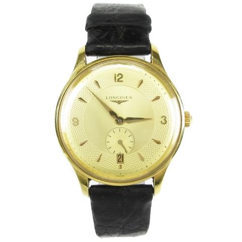 ロンジン LONGINES グランドクラシック 腕時計 自動巻 スモセコ L4.685.2 ゴールド...