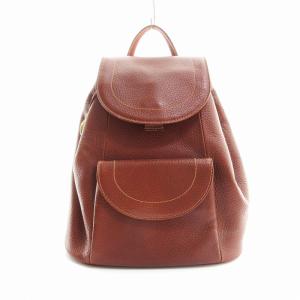 マリクレール MARIE CLAIRE ミニ リュック リアルレザー チャーム付き 茶 ブラウン /KO ■SM3 レディース