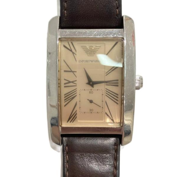 エンポリオアルマーニ EMPORIO ARMANI 腕時計 ウォッチ クオーツ デジタル レザー ベ...