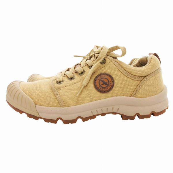エーグル AIGLE ウォーキングシューズ スニーカー キャンバス 6.5 キャメル イエロー /J...