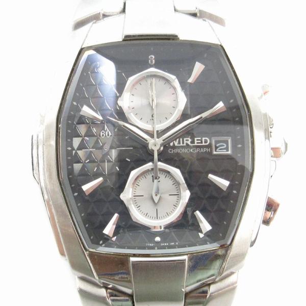 セイコー SEIKO WIRED ジャンク品 腕時計 アナログウォッチ クロノグラフ カレンダー シ...