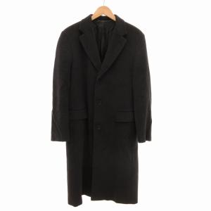 エステーデュポン S.T.DUPONT カシミヤ100％ ステンカラー コート 比翼 