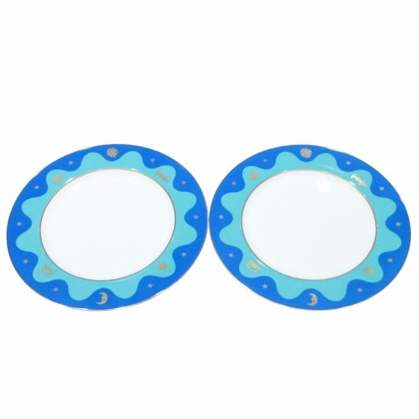 ナルミ NARUMI アーティストコレクション プレート 大皿 2枚セット ボーンチャイナ 総柄 金...