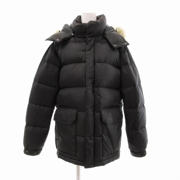 ユニクロ UNIQLO ダウンジャケット ブルゾン ジップアップ フェイクファー リップストップ ナ...