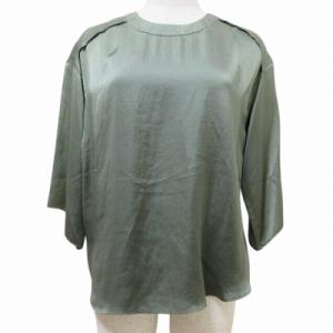 アメリカンラグシー AMERICAN RAG CIE サテン ブラウス カットソー 7分袖 プルオー...