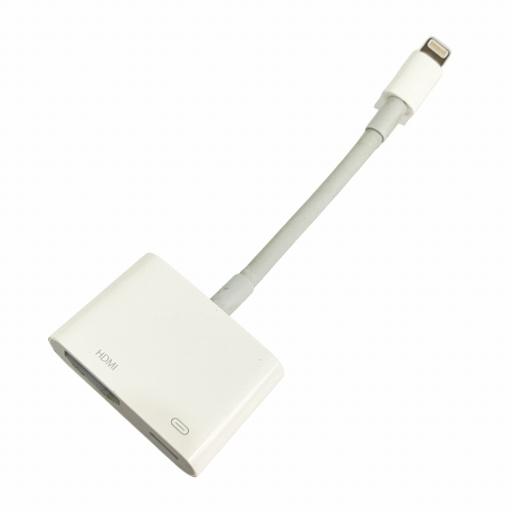 アップル Apple Lightning-Digital AVアダプタ A1438 通電確認済 ホワ...