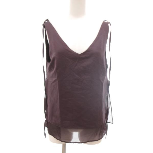 AMERI キャミソール ノースリーブ シースルー パープル ■YHS10 レディース