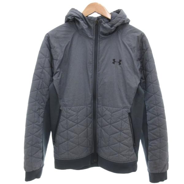アンダーアーマー UNDER ARMOUR 美品 中綿ジャケット 175/96A グレー キルティン...