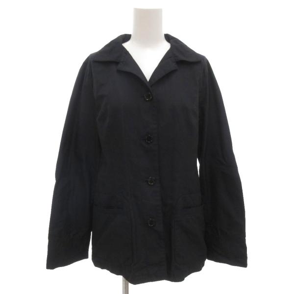 クリッツィア KRIZIA オープンカラー シャツジャケット 40 紺 ネイビー /KR ■YHS1...