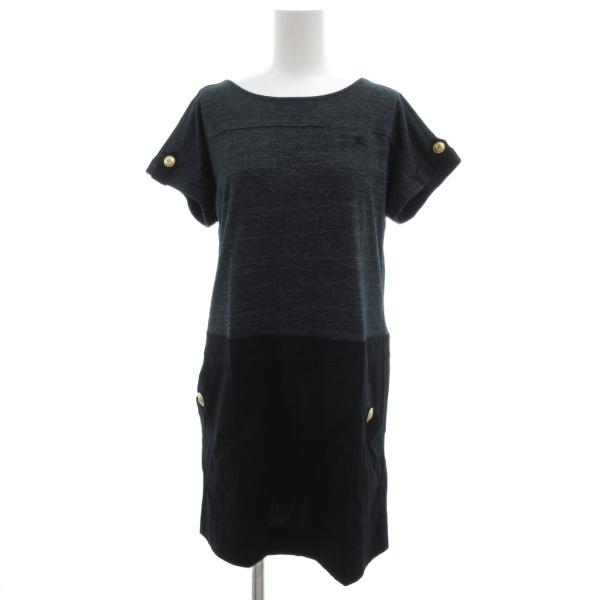 バーバリーブルーレーベル BURBERRY BLUE LABEL チュニック カットソー 刺繍 36...