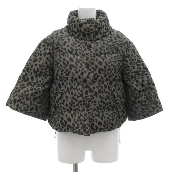 アメリカンラグシー AMERICAN RAG CIE ダウンジャケット ショート丈 レオパード柄 グ...