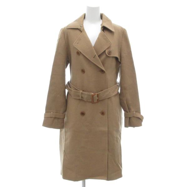 シップス SHIPS トレンチコート ウール M ブラウン ダブルブレスト /JS ■YHS15 レ...