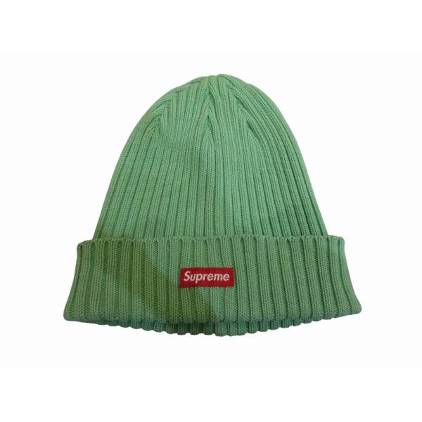 シュプリーム SUPREME 帽子 ユニセックス ニット帽 グリーン 綿 メンズ レディース