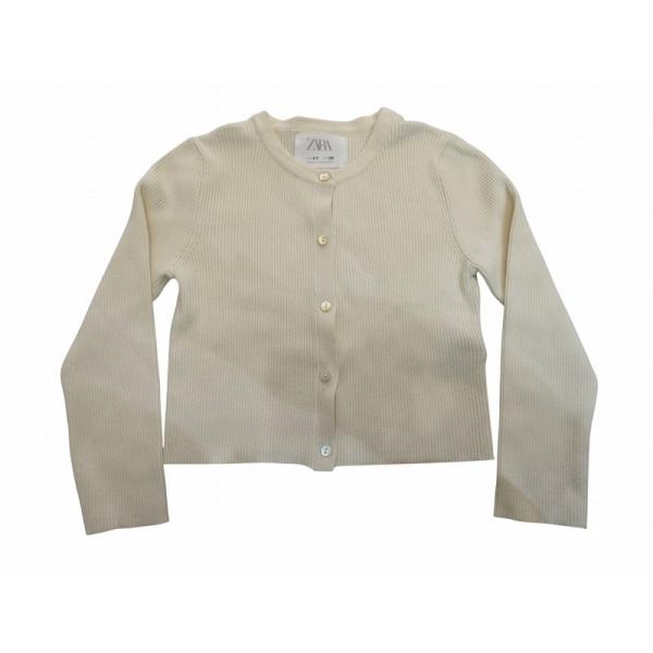 ザラ ZARA キッズ ベビーファッション 子ども服 カーディガン ホワイト 120 キッズ