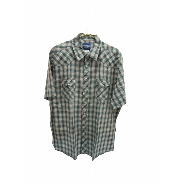 未使用品 ラングラー WRANGLER シャツ 半袖 チェック 2XL メンズ