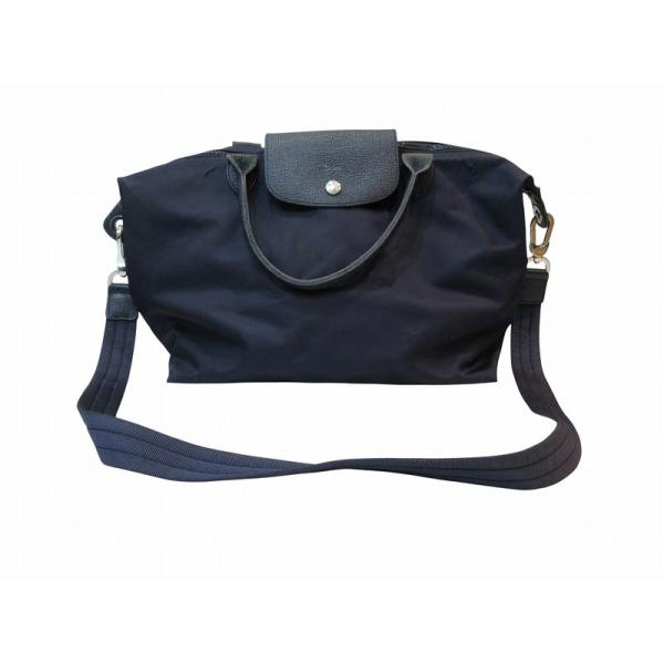 ロンシャン LONGCHAMP トートバッグ 2Way ナイロン ネイビー レディース