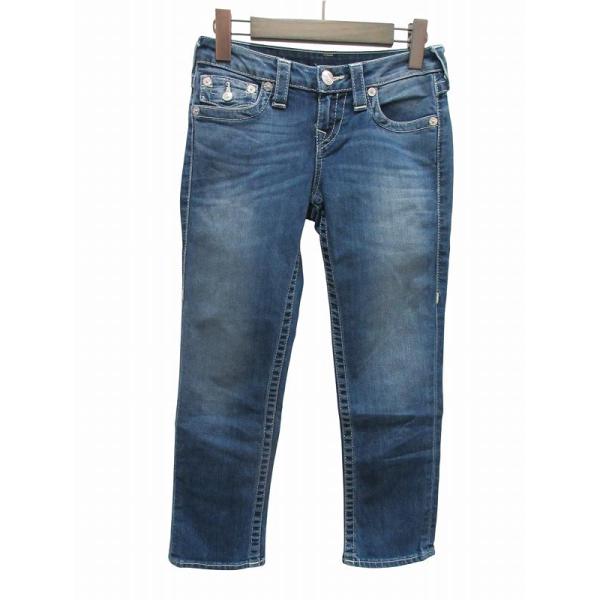 トゥルーレリジョン TRUE RELIGION デニム ジーンズ ローライズ ストレッチ インディゴ...