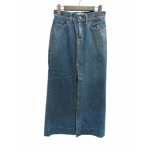 ギャップ GAP ロングスカート デニム センタースリット 00サイズ レディース