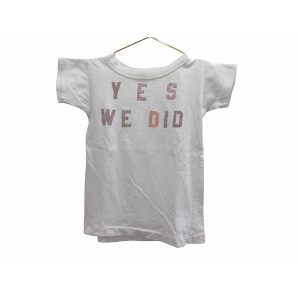 Tシャツ 半袖 キッズ デニムダンガリー 782407 綿 ホワイト 100cm キッズ