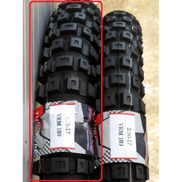 VRM-109R 2.75-17 モトクロスタイヤ 17インチ公道走行可 Vee Rubber DT...