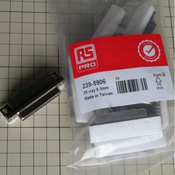D-SUB メス 25ピン PWB 基板挿入タイプ RSコンポーネンツ 239-5906