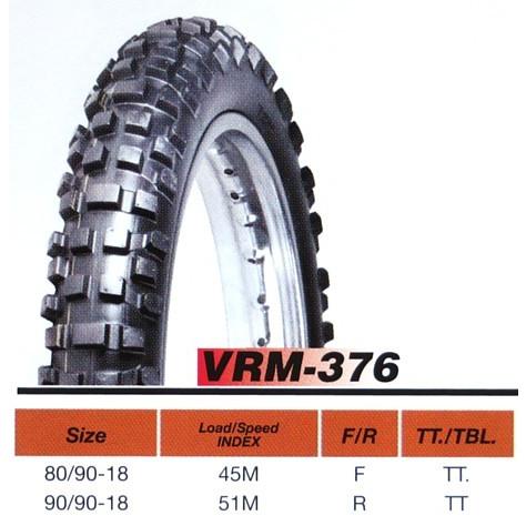 VRM-376F 80/90-18 45M モトクロスタイヤ 18インチ Vee Rubber JN...