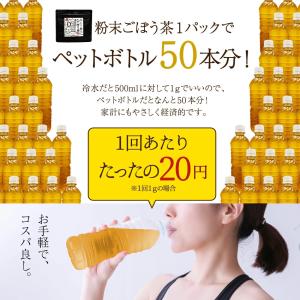 粉末ごぼう茶 国産 500mlのボトル50本分...の詳細画像1