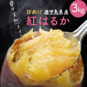 送料無料 訳あり 鹿児島県産 熟成 土付き 蜜芋 紅はるか 3kg ねっとり サツマイモ 焼き芋 ポイント消化 得トクセール 食品 お試し グルメ お取り寄せ