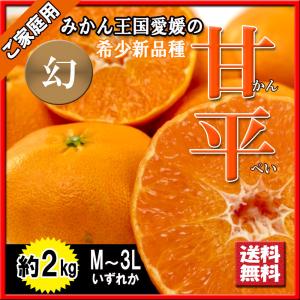 甘平 家庭用 甘平みかん みかん 幻の柑橘 愛媛県産 Ｍ〜3Ｌ 約2ｋｇ 送料無料