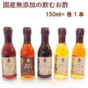 人気ギフト 内堀醸造 果実酢 5種類セット 各 1本  送料込
