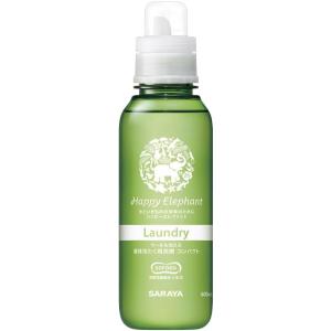 サラヤ ハッピーエレファント 液体洗たく用洗剤 600ml 8本 送料無料
