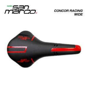 (メーカー在庫限り)san marco サンマルコ SADDLE サドル CONCOR RACING WIDE コンコールレーシングワイド レッド(SM99-278LW001R)｜vehicle