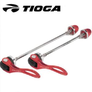 TIOGA タイオガ Curved Quick Release Set (2 Piece Set)カーブドクイックレリーズセット(2点セット)レッド(4935012028994)｜自転車館びーくる