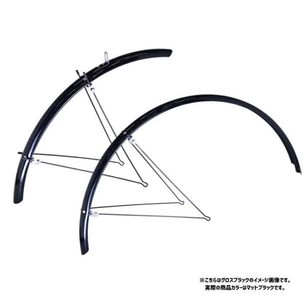 (即納)RITEWAY ライトウェイ ダブルステー クロスバイクフルフェンダー マットブラック 70...